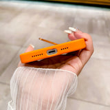 Metal Lens Ring Protective Stand Phone Case For iPhone