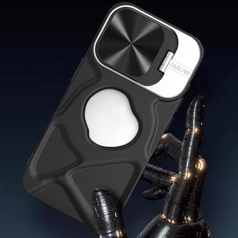 Magnetic Logo View Shockproof TPU Case with Flip Lens Stand