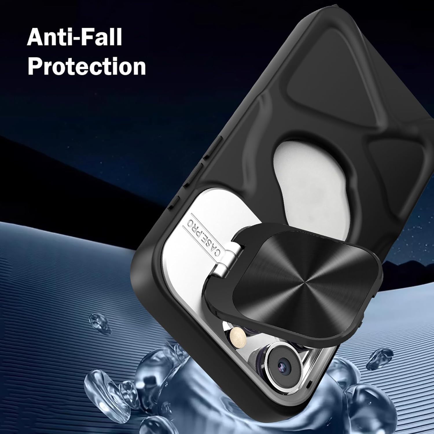 Magnetic Logo View Shockproof TPU Case with Flip Lens Stand