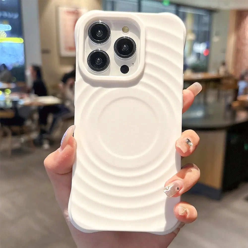 Colorful Painted Circles MagSafe iPhone Case