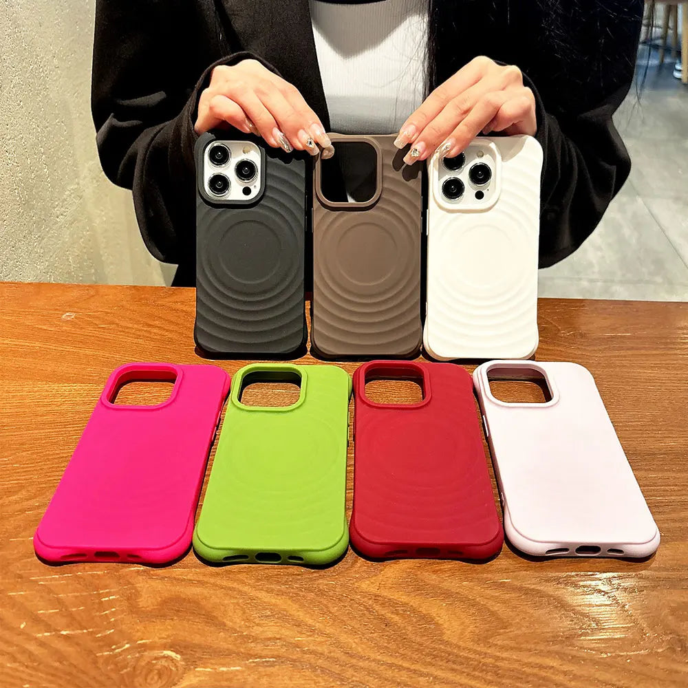 Colorful Painted Circles MagSafe iPhone Case