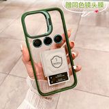 Metal Lens Ring Protective Stand Phone Case For iPhone