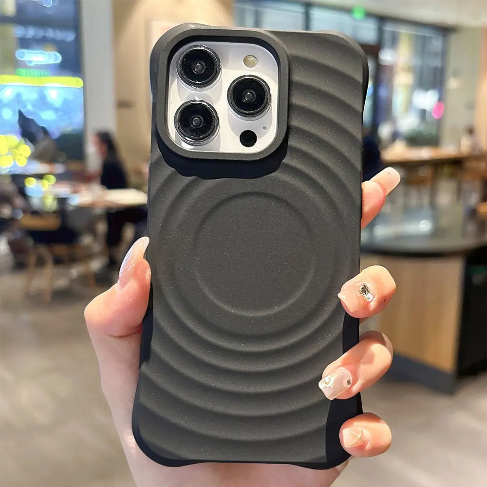 Colorful Painted Circles MagSafe iPhone Case